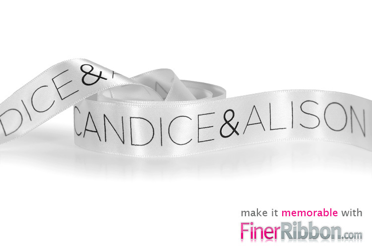 wide personalized ribbon